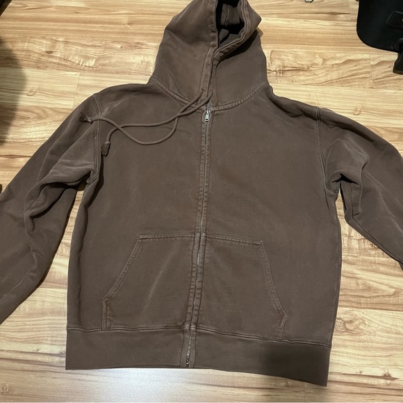 brandy melville brown zip up - Picture 2 of 2